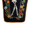 C&F Home Dancing Halloween Skeleton Floral Flowers 100% Cotton Accent Pillow 12.5" x 18" - 4 of 4