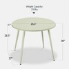 Best Choice Products Round Mid-Century Modern 35.5in Dining Table, Dinette for Home or Kitchen w/Wood Finish Steel Legs - 2 of 4