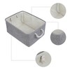 REGALWOVEN Cotton Collapsible Lightweight Sturdy Open Storage Bins 3 Pcs - 3 of 4