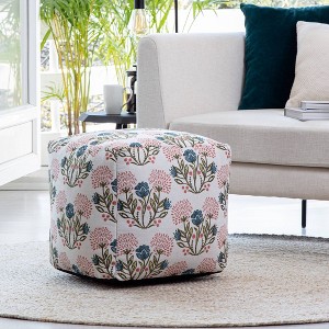 Gordes Indoor/Outdoor Pouf - Anji Mountain - 1 of 4