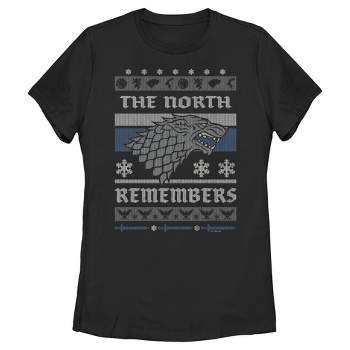 Women's Game of Thrones The North Remembers Ugly Christmas Sweater T-Shirt