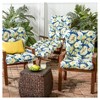 Kensington Garden 2pc 21"x21" Outdoor Seat and Back Cushion Set - 3 of 4