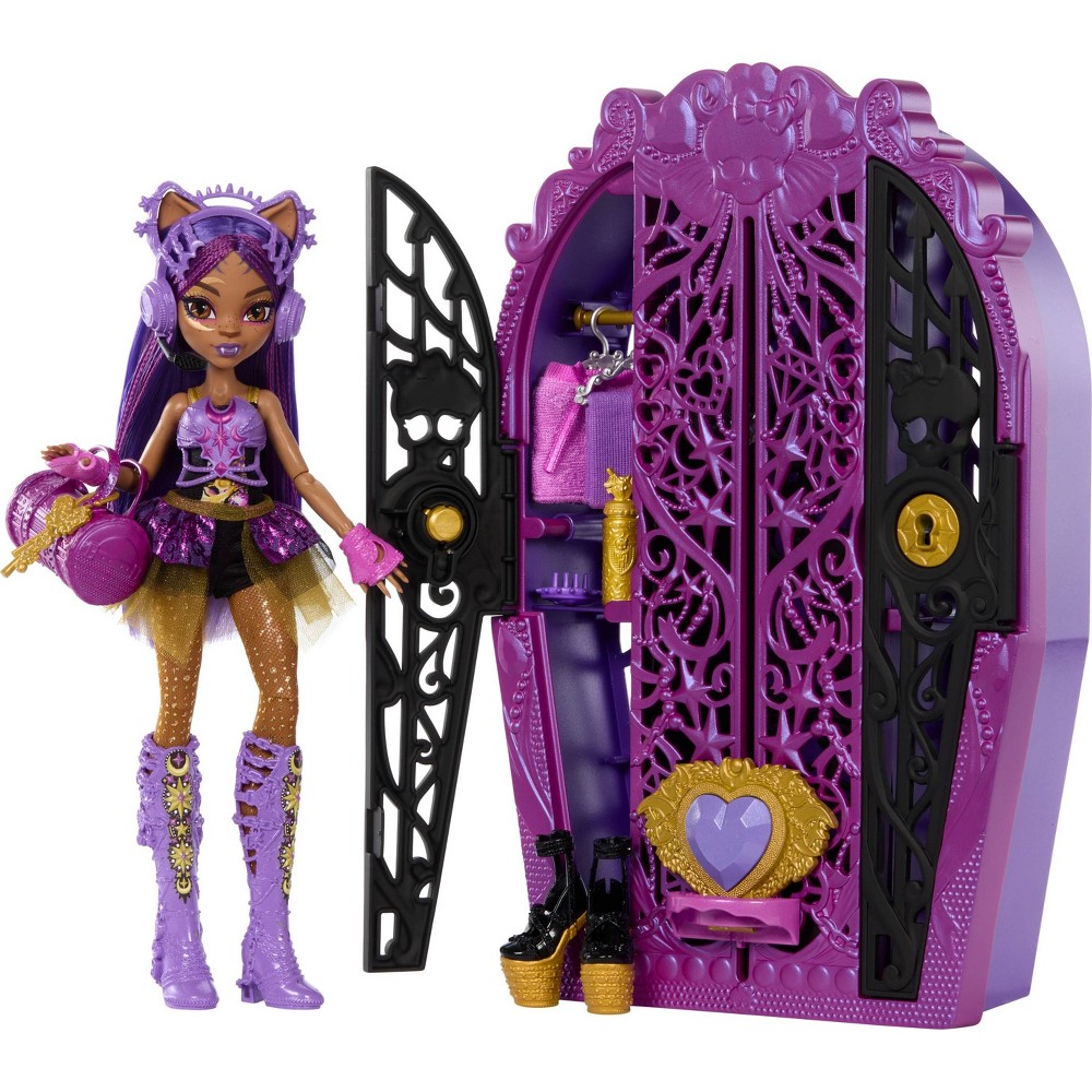 Monster High 12.5" Skulltimate Secrets Monster Mysteries Playset Clawdeen Wolf Doll with Surprises