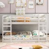 Lycvki Solid Wood Bunk Bed with Ladder - 2 of 4