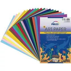 Fadeless Art Paper, 50 lb., 12 x 18 Inches, Multiple Colors, 20 Sheets