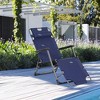 Resenkos Lounge Chair Outdoor, Patio Lounge Chair,Folding Chaise Lounge Chair for Outside, 2-in-1 Tanning Chair with Pillow & Pocket, Red - 2 of 4