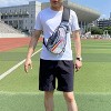 Hachikiko Clear Sling Bag - Thick PVC Crossbody Chest Daypack with Adjustable Mesh Strap for Concerts, Travel, Work, Gym - 4 of 4