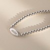 Girl's Round Beaded Plate ID Bracelet Sterling Silver - In Season Jewelry - image 4 of 4