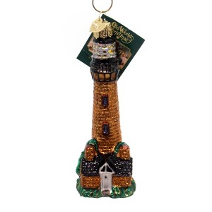 Old World Christmas 5.0 Inch Currituck Lighthouse North Carolina Tree Ornaments - 1 of 3