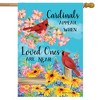 Briarwood Lane House Flag 40x28 For Outdoor Cardinals Appear Spring House Flag Flag For Spring House Flag - 2 of 4