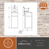 VAXCEL Hubbard 1 Light Dusk to Dawn Textured Black Outdoor Wall Lantern Clear Glass Shade, LED Compatible - 4 of 4