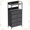 Jojoka 5-Drawer Dresser- Fabric Storage Organizer with Sturdy Metal Frame - 3 of 4