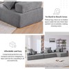 Oversized 151.5" Boucle Foam-Filled Modular Sectional Sofa, 3-Piece Free Combination, No Assembly Required - 3 of 4
