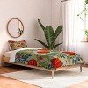 Deny Designs Twin/ Twin Extra Long Viviana Gonzalez Retro kitsch Comforter and Pillow Sham Red - 2 of 4