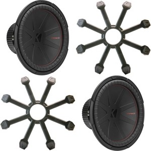 Kicker (2) 48CWR154 CompR 15" Subwoofer, DVC, 4-ohm - Includes Grill - 1 of 4