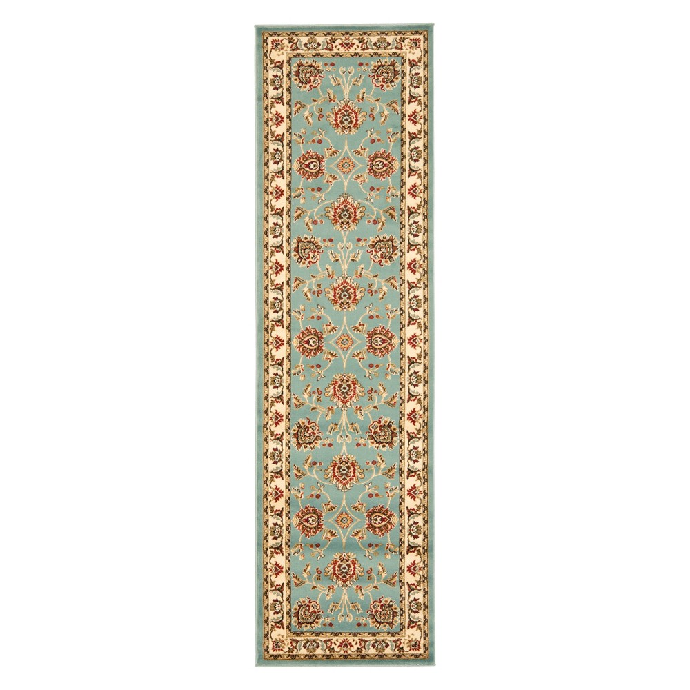 2'3inx16' Runner Floral Loomed Blue/Ivory - Safavieh