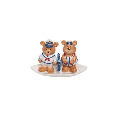 Beachcombers Nautical Bears Salt & Pepper Set