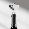 Unique Bargains Bottle Stoppers Aluminum Alloy PTR Resin Black White Silver Tone 4.06"x1.69"x0.79" 1 Pc - 2 of 3