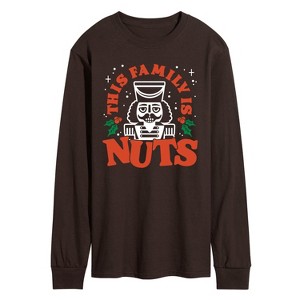 Men's - Instant Message - This Family Is Nuts Long Sleeve Graphic T-Shirt - 1 of 3