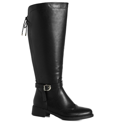 Evans wide best sale calf boots