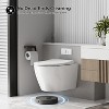 Wall-Mounted Toilet, Space-Saving Ceramic Design, Modern Style, Soft-Close PP Lid, Compact Bathroom Fixture, Easy Installation - 3 of 4