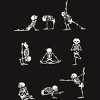 Men's Design By Humans Skeleton Yoga By huebucket T-Shirt - 2 of 4