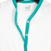 Pavilion Gift Company - B.Y.O.B. - 0-6 Months Teal Trimmed Sleeper - One Piece Pajamas - 4 of 4
