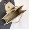 Anna-Kaci Women's Floral Linen - Polyester Tote Bag - Lightweight Floral Print Shopping Bag - 4 of 4