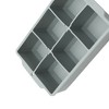 Unique Bargains 6-Cavity Square Ice Tray with Clear Lid Hand Wash Only Silicone 7.09"x4.53"x2.17" 1 Pc - 3 of 3