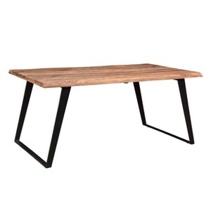 Sheesham Live Edge Dining Table - Timbergirl - 1 of 4