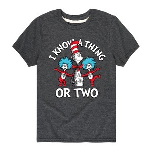 Boys' - Dr. Seuss - I Know A Thing or Two Short Sleeve Graphic T-Shirt - 1 of 4