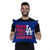 2025 World Series Championship Los Angeles Dodgers Hot Corner Double Sided Tapestry Throw Pillow 18x18 inches - 3 of 4