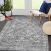 Boho Washable Rug for Entryway, Vintage Distressed Rug for Bedroom,  Living Room, Non Slip Soft Low Pile Dorm Nursery Carpet for Bedside - 3 of 4