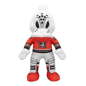 Bleacher Creatures Anaheim Ducks Wild Wing 10" Mascot Plush Figure (Alt Orange) - 1 of 4