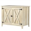 Outsunny Wood Outdoor Storage Cabinet, Compact Garden Shed Potting Shed with Shelf and Double Doors - 4 of 4