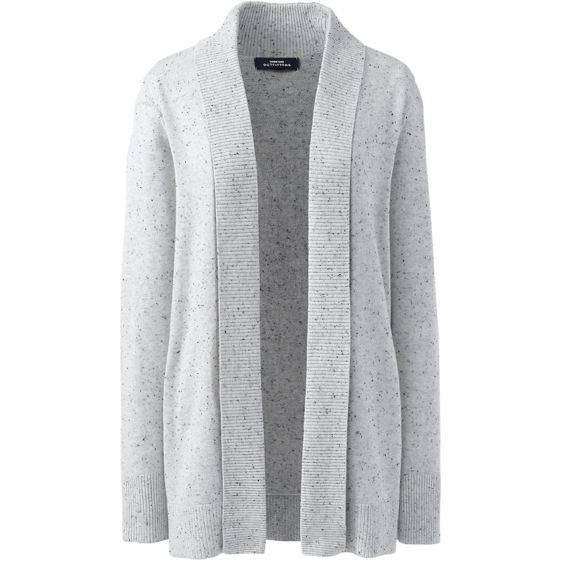 Lands' End Women's Cotton Modal Shawl Collar Cardigan Sweater, 2 of 4