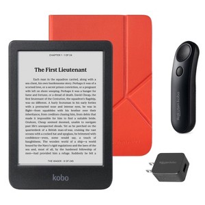 Kobo Clara BW eReader with SleepCover & Black Page Turner Remote Bundle - 1 of 4