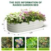 Garvee 4.5x2x2 FT Oval Raised Garden Bed, 2 Pack Galvanized Raised Beds for Outdoor with Open Base for Vegetables, Flowers, Tool-Free Assembly - 2 of 4