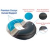 5 Star Super Deals Orthopedic Donut Seat Gel Cushion w/ Infused Memory Foam & Cooling Gel  for Tailbone, Hemorrhoid, Sciatica & Prostate - image 2 of 4