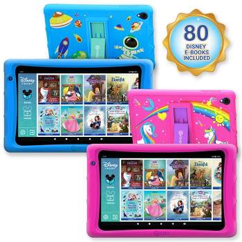 2-PK Contixo 8" Android Kids Tablet 64GB  (2023 Model), Includes 80+ Disney Storybooks & Stickers, Kid-Proof Case with Kickstand (K80)