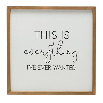 This is Everything Wood Framed Wall Art White - 3R Studios