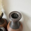 FURNIinspire Decorative Vases PVC Classic Desktop Tall Vase 3 Piece Living Room Flower Vase Entryway Home Decor, Brown, 6.69"*6.69"*27.56" - 4 of 4