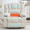 Chenille Manual Recliner Chair,Upholstered Recliner with 8-Point Vibration and Lumbar Heat,Massage Recliner Chair for Living Room-Koiai - 2 of 4