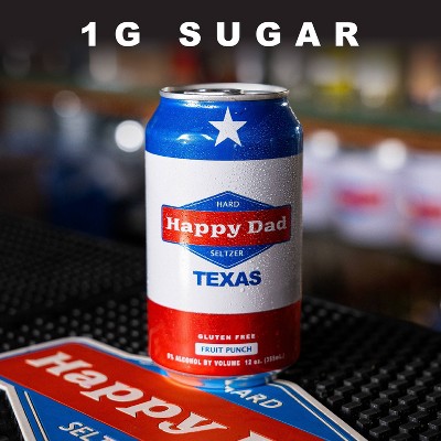 Happy Dad Hard Seltzer Fruit Punch TEXAS - 12pk/12 fl oz Cans