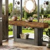 CIPACHO Wooden Console Table, Narrow Long Wood Sofa Table, Living Room Table Rectangular Sofa Table Behind The Couch - 3 of 4