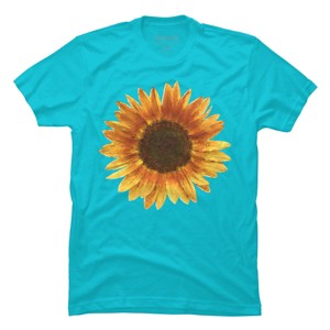 Men's Design By Humans Sunflower By Maryedenoa T-Shirt - 1 of 3