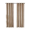 PAGED Knitted Jacquard Damask Total Blackout Grommet Top Curtain Panel, Privacy Curtain for Bedroom & Living Room - 3 of 4