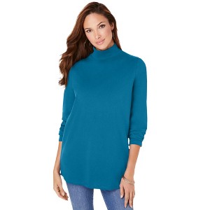 Roaman's Long Sleeve Mockneck Ultimate Tee - 1 of 4