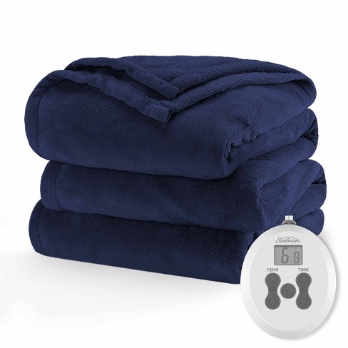 Ultralush Heated Blanket Orion Blue - Sunbeam : Target