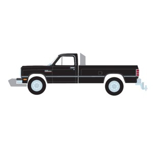 Greenlight Collectibles 1/64 1992 Dodge Ram 1st Generation Black Pulling Truck Outback Toys Exclusive 51386-A - 1 of 4